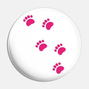 Animal Tracks Paw Prints Pin