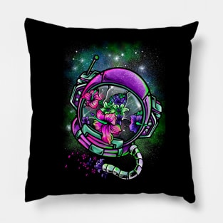 Flowers in space Pillow