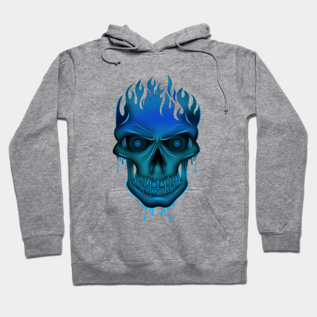 flaming skull hoodie
