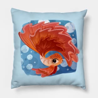 Siamese fighting fish Pillow