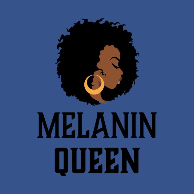 Disover Melanin Queen, Black Woman, African American - Black Girl Magic - T-Shirt