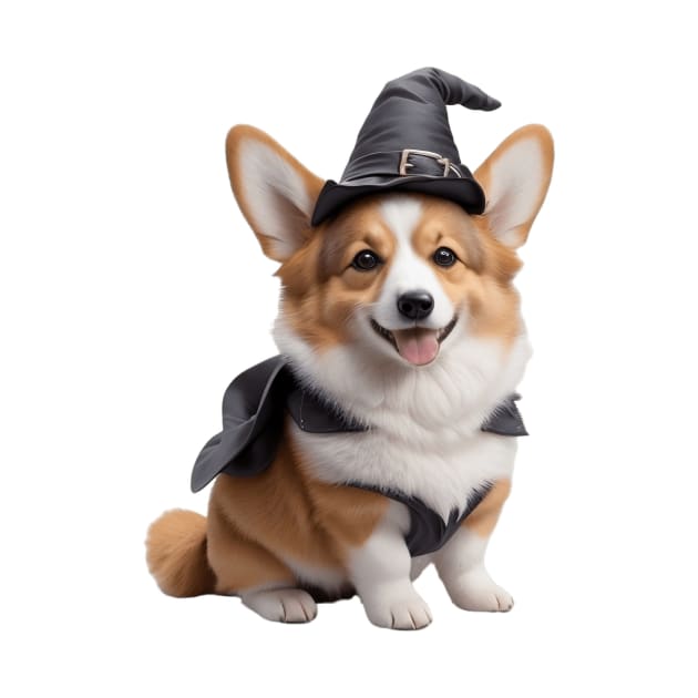 Cute Corgi Witch by likbatonboot