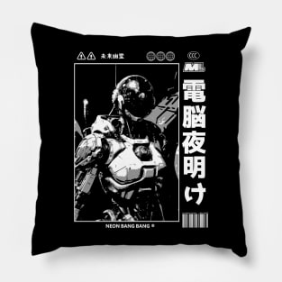 Cyberpunk Anime Cyborg Japan Streetwear Japanese Manga Aesthetic Pillow