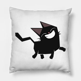 vintage-happy cat Pillow