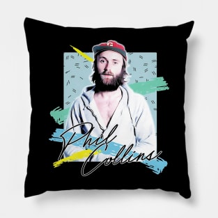 Phil Collins Retro Fanart Pillow