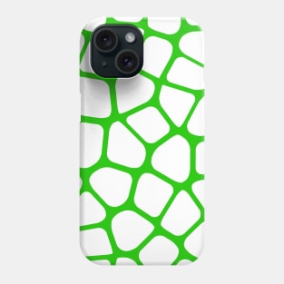 Abstract lime green white art Phone Case