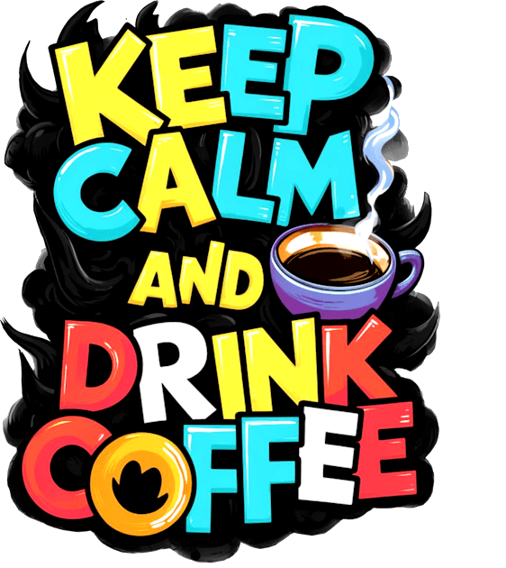 Keep calm and drink coffee Kids T-Shirt by LegnaArt