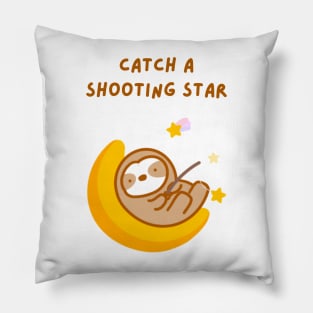 Catch A Shooting Star Sloth Pillow