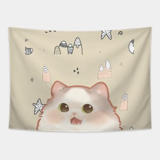 Happy Dream Cat Tapestry