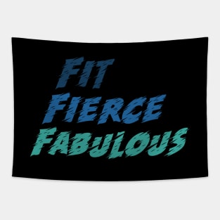 Workout Motivation | Fit fierce fabulous Tapestry