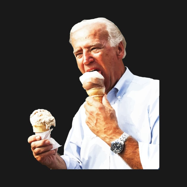 Joe Biden Eating Ice Cream by SapphereLLC