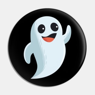 funny cute lovely ghost - Halloween costume Pin