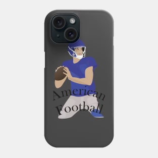 American football player in action Phone Case