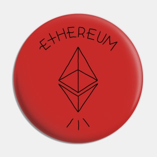 Ethereum logo tee Pin