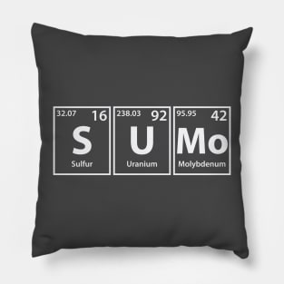 Sumo (S-U-Mo) Periodic Elements Spelling Pillow