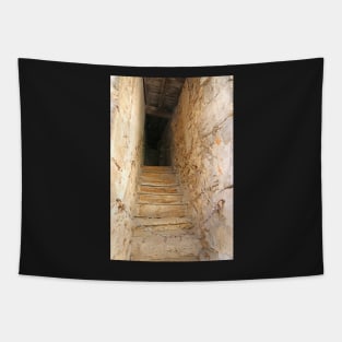 Rustic Stairs Tapestry