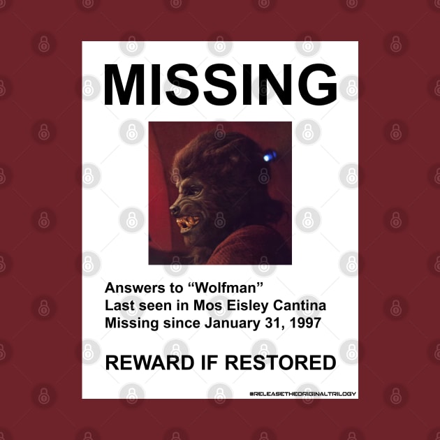 Missing Wolfman by doubleofive