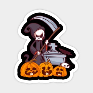 Pumpkin Halloween Witch Party Costume Gift Magnet