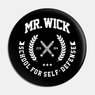 Mr. Wick School for Self-Defense Pin