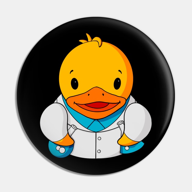 Scientist Rubber Duck Pin by Alisha Ober Designs