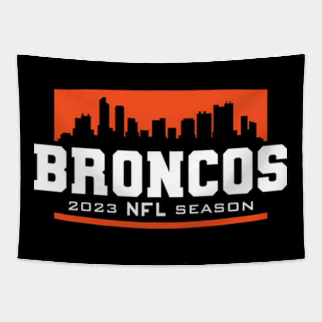 2023 Broncos Tapestry by caravalo