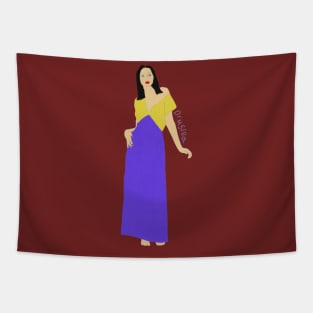 Drusilla BtVS Yellow and Blue Tapestry