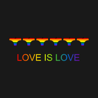 Love is Love - Pride Rainbow Water Polo T-Shirt