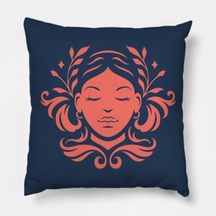 Vintage Virgo Zodiac Symbol // Proud Virgo Horoscope Sign Astrology Pillow