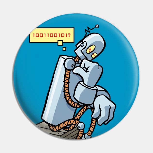 Robot Thinker Pin by Angel Robot