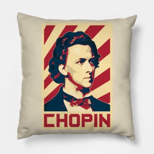 Chopin Retro Propaganda Pillow