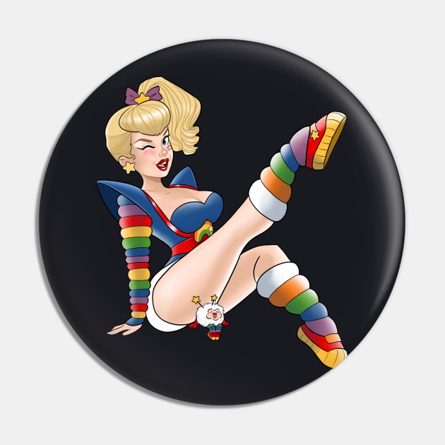 Rainbow Doll Pin by Becca Whitaker