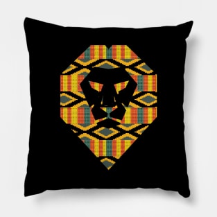 African Pattern, Kente Lion, Ghana Pillow