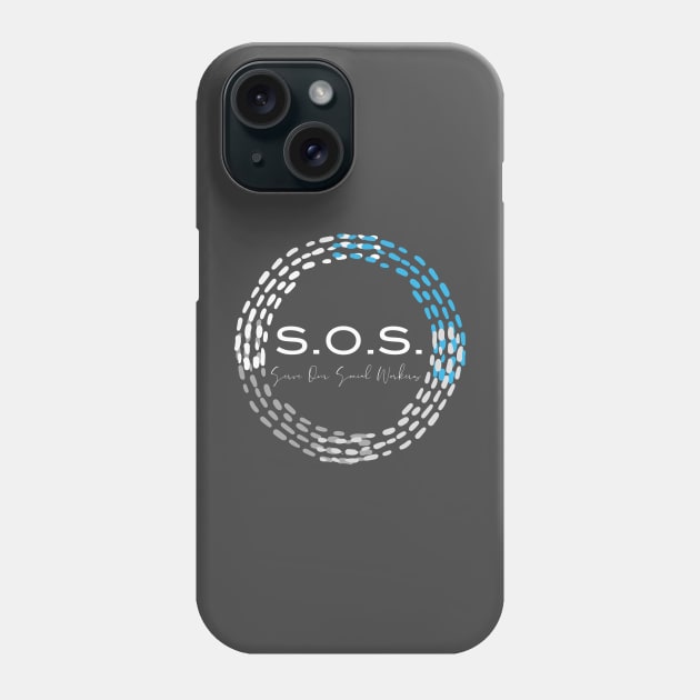 S.O.S. White Phone Case by WrappedInLove