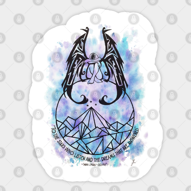 Night Court Symbol Sarah J Maas Sticker TeePublic