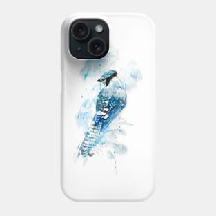 Blue Jay rainy day Phone Case