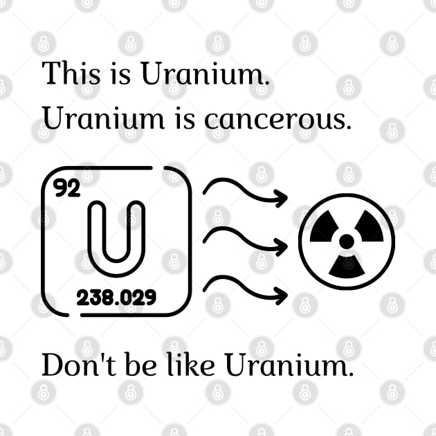 Don't be like Uranium! by firstsapling@gmail.com