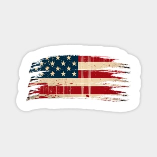 Vintage USA Tshirt Flag Magnet