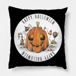 Happy Halloween Pumpkin Pillow