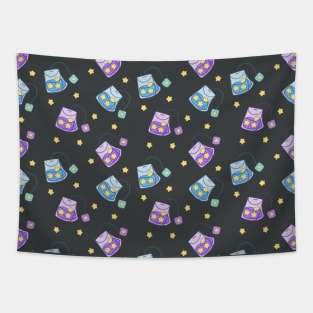 Tea Bag Stars Tapestry