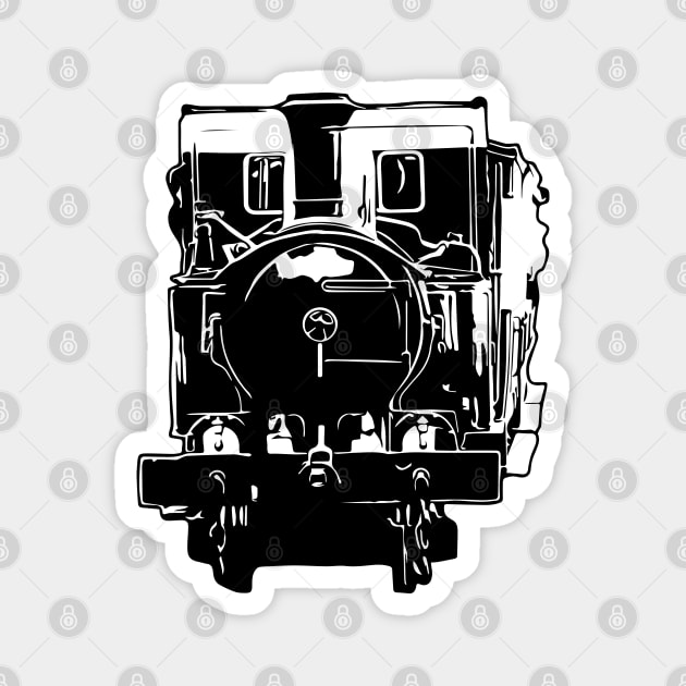 Isle of Man Steam Train and Carriages Magnet by tribbledesign