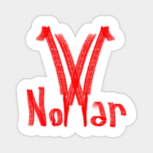 no war in silhouette, peace themed graphic design, Magnet