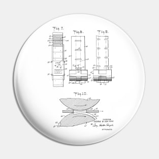 Manufacture for use of labels for bottles Vintage Patent Hand Drawing Pin