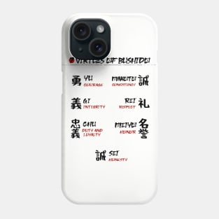 The Seven Virtues of Bushido III Phone Case