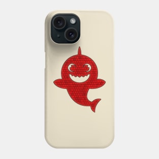 Shark cute wall Phone Case