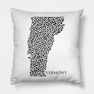 State of Vermont Maze Pillow