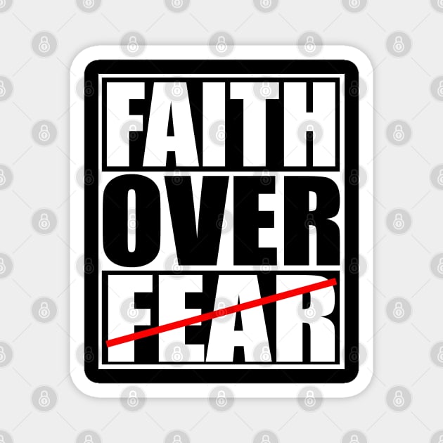 Faith Over Fear Christian Gift Magnet by Douglas's Store 3