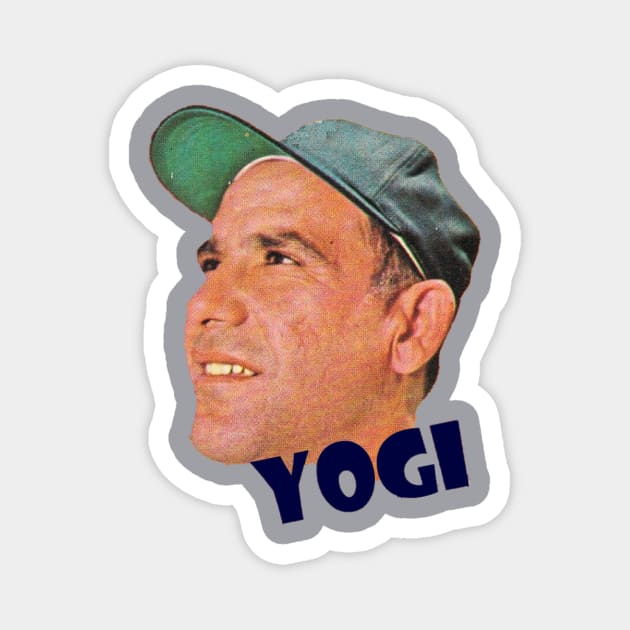 Yogi Berra Tribute Design Magnet by Bleeding Yankee Blue