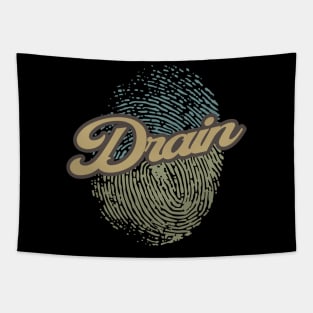 Drain Fingerprint Tapestry