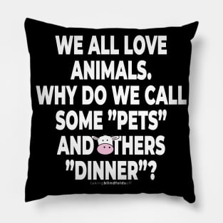 Vegan Activist Graphics #takingblindfoldsoff 30 Pillow