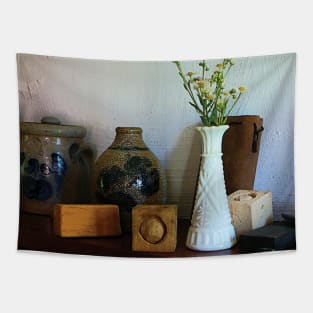 Vase With Wild Flowers Tapestry